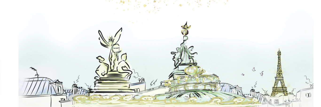 Toits de l'Opera de paris