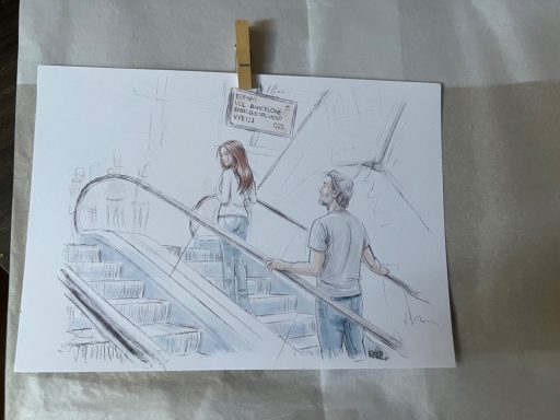Scène de vie réalisée sur commande